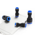 LAIZE 10pcs Connecteur pneumatique rapide réducteur droit en plastique, PG6-4, PG8-4, PG8-6, PG10-6, PG10-8, PG12-8, PG12-10, PG16-12