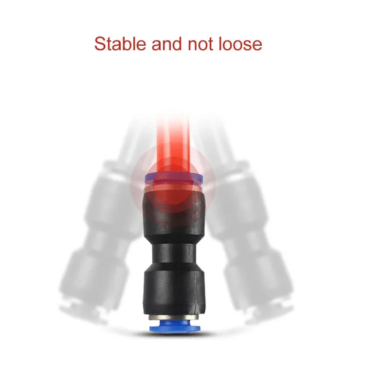 LAIZE 10pcs Connecteur pneumatique rapide réducteur droit en plastique, PG6-4, PG8-4, PG8-6, PG10-6, PG10-8, PG12-8, PG12-10, PG16-12