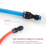 LAIZE 10pcs Connecteur pneumatique rapide réducteur droit en plastique, PG6-4, PG8-4, PG8-6, PG10-6, PG10-8, PG12-8, PG12-10, PG16-12