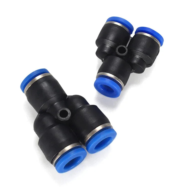 PY-14 LAIZE 2pcs Raccord pneumatique rapide en plastique en T de type Y réducteur, PY-4 (10pcs), PY-6 (10pcs), PY-8 (10pcs), PY-10 (10pcs), PY-12 (10pcs), PY-14 (2pcs), PY-16 (2pcs)
