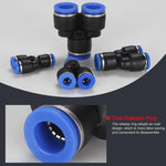 PY-14 LAIZE 2pcs Raccord pneumatique rapide en plastique en T de type Y réducteur, PY-4 (10pcs), PY-6 (10pcs), PY-8 (10pcs), PY-10 (10pcs), PY-12 (10pcs), PY-14 (2pcs), PY-16 (2pcs)