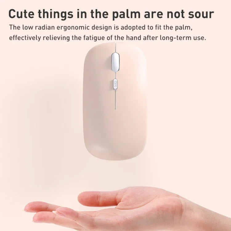 Souris sans fil double mode Bluetooth 2.4G 1600dpi, Bluetooth + 2.4G (Blanc), Bluetooth + 2.4G (Noir), Bluetooth + 2.4G (Rose), Bluetooth + 2.4G (Violet), Bluetooth + 2.4G (Jaune), Bluetooth + 2.4G (Bleu), Bluetooth + 2.4G (Vert menthe)