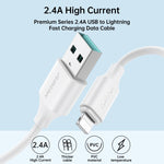 Câble de données de charge rapide JOYROOM S-UL012A9 2,4 A USB vers 8 broches, 2 m, 1 m, 0,25 m