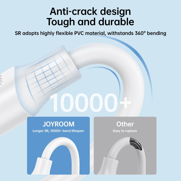 Câble de données de charge rapide JOYROOM S-UL012A9 2,4 A USB vers 8 broches, 2 m, 1 m, 0,25 m