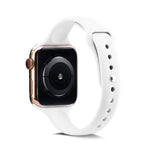 Bracelet de rechange en silicone fin, pour Apple Watch 5/4 44mm & 3/2/1 42mm, pour Apple Watch 5/4 40mm & 3/2/1 38mm