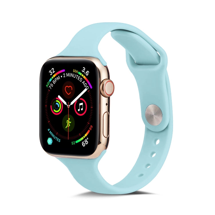 Bracelet de rechange en silicone fin, pour Apple Watch 5/4 44mm & 3/2/1 42mm, pour Apple Watch 5/4 40mm & 3/2/1 38mm