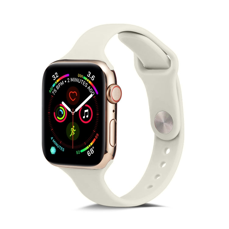 Bracelet de rechange en silicone fin, pour Apple Watch 5/4 44mm & 3/2/1 42mm, pour Apple Watch 5/4 40mm & 3/2/1 38mm