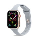 Bracelet de rechange en silicone fin, pour Apple Watch 5/4 44mm & 3/2/1 42mm, pour Apple Watch 5/4 40mm & 3/2/1 38mm