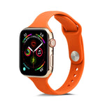 Bracelet de rechange en silicone fin, pour Apple Watch 5/4 44mm & 3/2/1 42mm, pour Apple Watch 5/4 40mm & 3/2/1 38mm