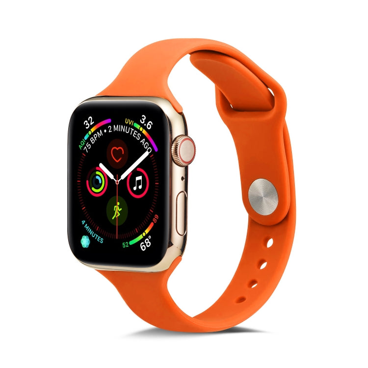 Bracelet de rechange en silicone fin, pour Apple Watch 5/4 44mm & 3/2/1 42mm, pour Apple Watch 5/4 40mm & 3/2/1 38mm