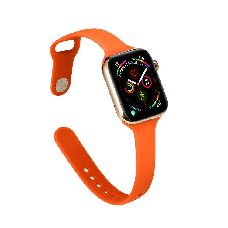 Bracelet de rechange en silicone fin, pour Apple Watch 5/4 44mm & 3/2/1 42mm, pour Apple Watch 5/4 40mm & 3/2/1 38mm