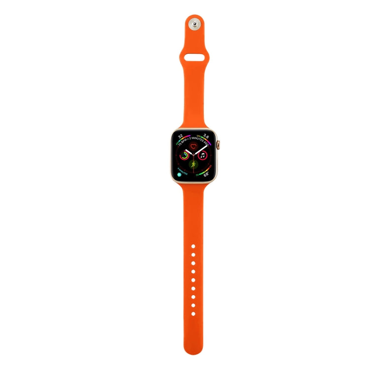Bracelet de rechange en silicone fin, pour Apple Watch 5/4 44mm & 3/2/1 42mm, pour Apple Watch 5/4 40mm & 3/2/1 38mm