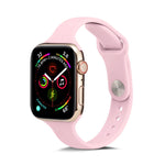 Bracelet de rechange en silicone fin, pour Apple Watch 5/4 44mm & 3/2/1 42mm, pour Apple Watch 5/4 40mm & 3/2/1 38mm
