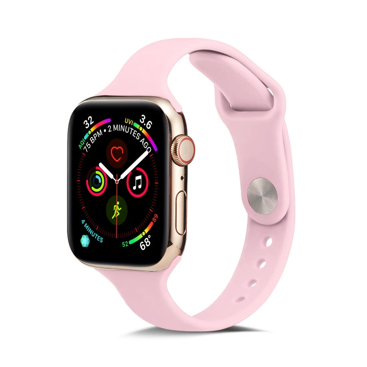 Bracelet de rechange en silicone fin, pour Apple Watch 5/4 44mm & 3/2/1 42mm, pour Apple Watch 5/4 40mm & 3/2/1 38mm