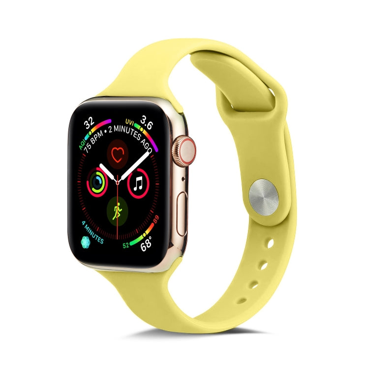 Bracelet de rechange en silicone fin, pour Apple Watch 5/4 44mm & 3/2/1 42mm, pour Apple Watch 5/4 40mm & 3/2/1 38mm