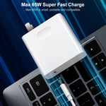 Adaptateur secteur pour ordinateurs portables Huawei, chargeur 65W, chargeur 65W + câble de charge rapide 1,5m, chargeur 65W + câble de charge rapide 2m