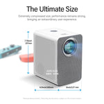 Projecteur mini LED intelligent AUN ET50 4 pouces 180 lumens 1920x1080P, prise US, prise EU, prise UK, prise AU