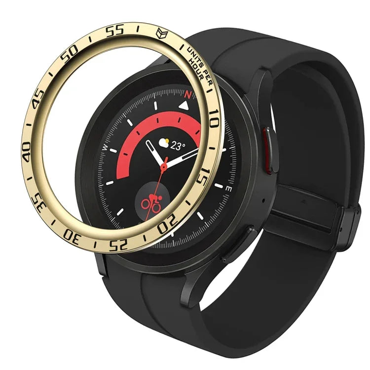 Cadre de protection en acier pour cadran, pour Samsung Galaxy Watch5 Pro 45mm style A, pour Samsung Galaxy Watch5 Pro 45mm style E