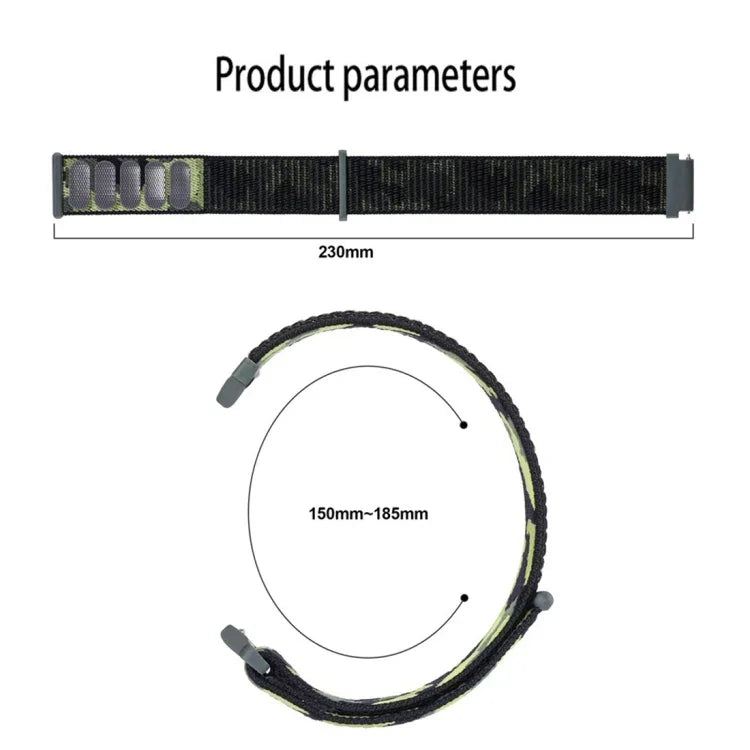 Camo Nylon Loop Watch Band, For Samsung Galaxy Watch5 40mm/44mm / Watch5 Pro