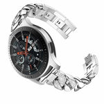 Bracelet de montre en denim et diamants avec chaîne, pour Samsung Galaxy Watch5 40mm/44mm / Watch5 Pro