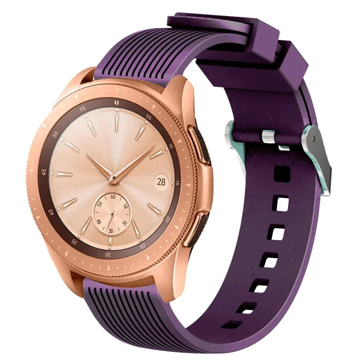20mm Vertical Grain Silicone Watch Band, For Samsung Galaxy Watch5 40mm/44mm / Watch5 Pro