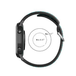 Bracelet de montre sport bicolore avec fermoir 20 mm, Pour Huawei Watch GT2 42MM, Pour Galaxy Watch Active2 / Active