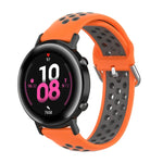 Bracelet de montre sport bicolore avec fermoir 20 mm, Pour Huawei Watch GT2 42MM, Pour Galaxy Watch Active2 / Active