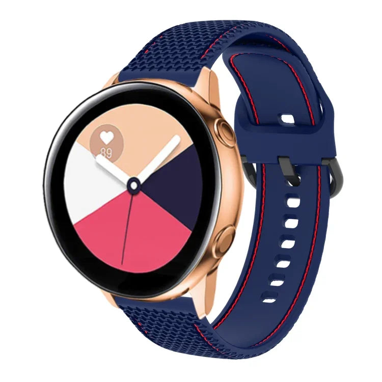 Bracelet de montre en silicone à coutures bicolores, pour Samsung Galaxy Watch5 40mm/44mm / Watch5 Pro