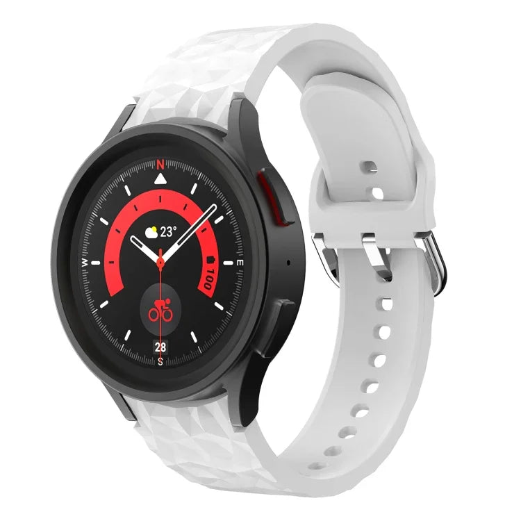 Bracelet de montre en silicone texturé losange, pour Samsung Galaxy Watch 5 / Watch 5 Pro