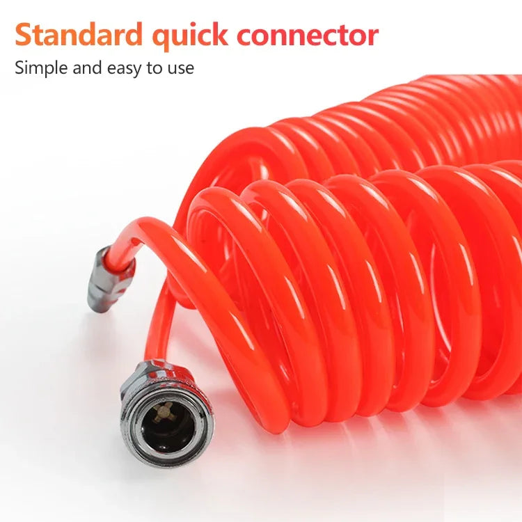 Tube flexible à ressort PU pour compresseur LAIZE avec connecteur, 8x5mm, 3m, avec connecteur, 8x5mm, 6m, avec connecteur, 8x5mm, 9m, avec connecteur, 8x5mm, 12m, avec connecteur, 8x5mm, 15m, avec connecteur, 10x6.5mm, 6m, avec connecteur