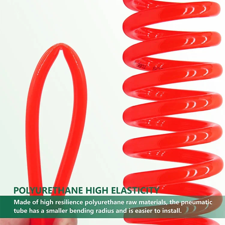 Tube flexible à ressort PU pour compresseur LAIZE avec connecteur, 8x5mm, 3m, avec connecteur, 8x5mm, 6m, avec connecteur, 8x5mm, 9m, avec connecteur, 8x5mm, 12m, avec connecteur, 8x5mm, 15m, avec connecteur, 10x6.5mm, 6m, avec connecteur
