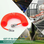 Tube flexible à ressort PU pour compresseur LAIZE avec connecteur, 8x5mm, 3m, avec connecteur, 8x5mm, 6m, avec connecteur, 8x5mm, 9m, avec connecteur, 8x5mm, 12m, avec connecteur, 8x5mm, 15m, avec connecteur, 10x6.5mm, 6m, avec connecteur