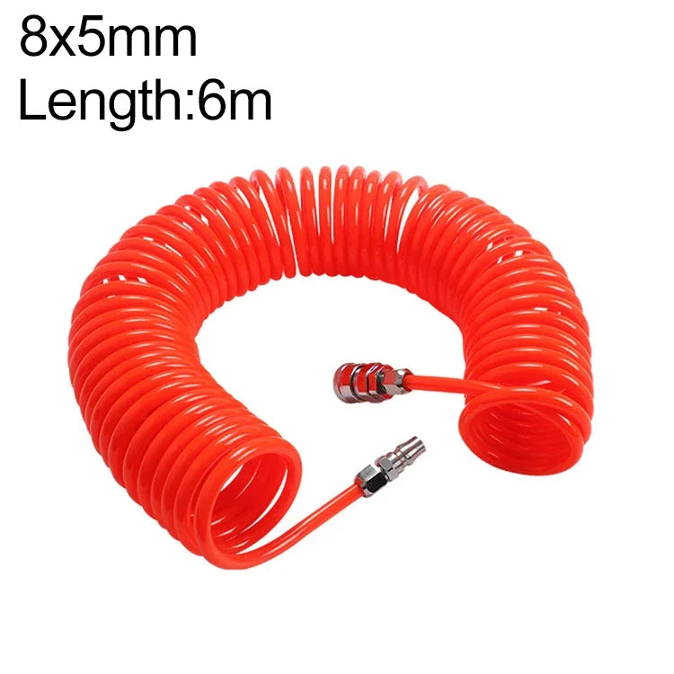 Tube flexible à ressort PU pour compresseur LAIZE avec connecteur, 8x5mm, 3m, avec connecteur, 8x5mm, 6m, avec connecteur, 8x5mm, 9m, avec connecteur, 8x5mm, 12m, avec connecteur, 8x5mm, 15m, avec connecteur, 10x6.5mm, 6m, avec connecteur