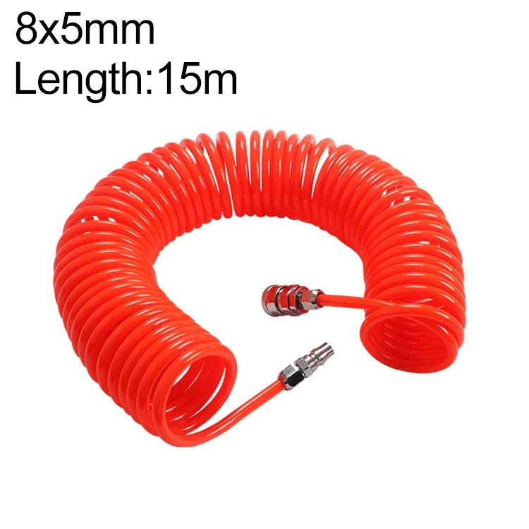 Tube flexible à ressort PU pour compresseur LAIZE avec connecteur, 8x5mm, 3m, avec connecteur, 8x5mm, 6m, avec connecteur, 8x5mm, 9m, avec connecteur, 8x5mm, 12m, avec connecteur, 8x5mm, 15m, avec connecteur, 10x6.5mm, 6m, avec connecteur