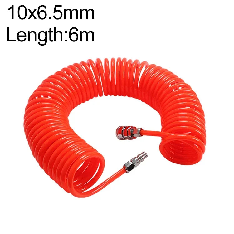 Tube flexible à ressort PU pour compresseur LAIZE avec connecteur, 8x5mm, 3m, avec connecteur, 8x5mm, 6m, avec connecteur, 8x5mm, 9m, avec connecteur, 8x5mm, 12m, avec connecteur, 8x5mm, 15m, avec connecteur, 10x6.5mm, 6m, avec connecteur