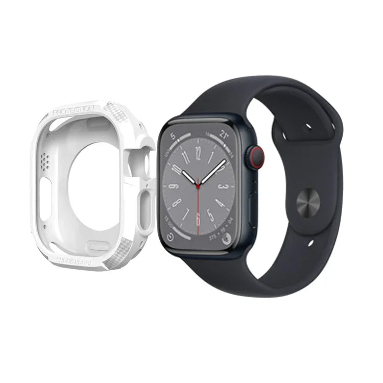 Coque antichoc en fibre de carbone pour Apple Watch, Series 9 / 8 / 7 45mm