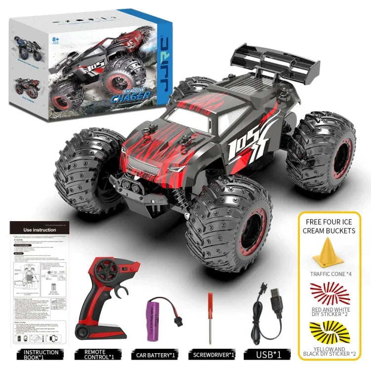 Véhicule tout-terrain électrique radiocommandé JJR/C Q105 2.4G, JJR/C Q105 (noir et rouge), JJR/C Q105 (noir et bleu)