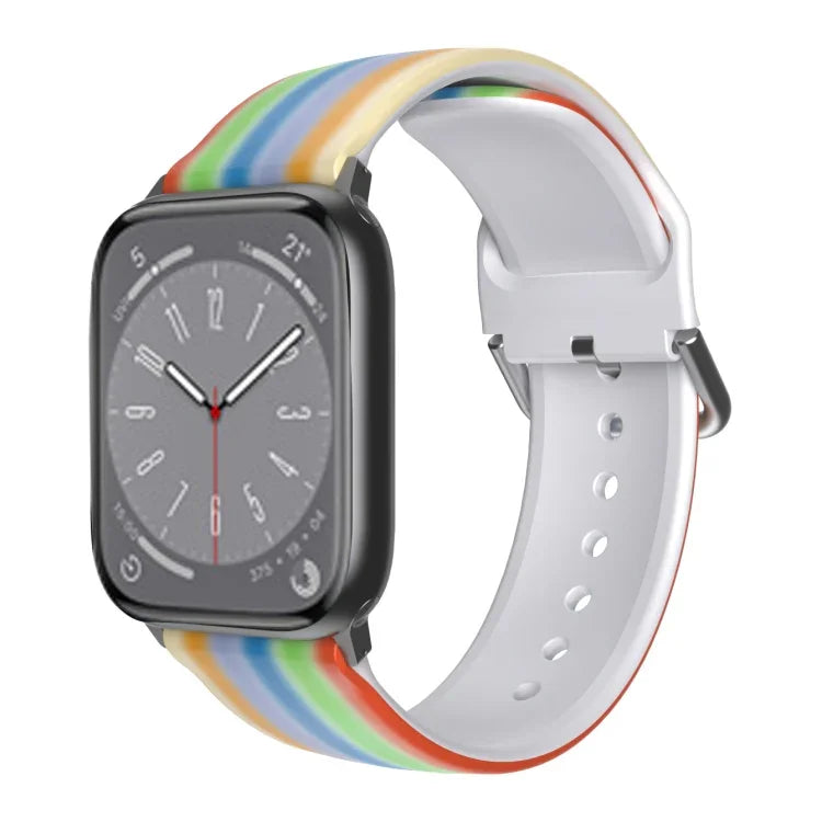 Bracelet de montre en TPU respirant pour Apple Watch, séries 8 et 7 (41 mm) / SE 2, 6, SE, 5 et 4 (40 mm) / 3, 2 et 1 (38 mm)