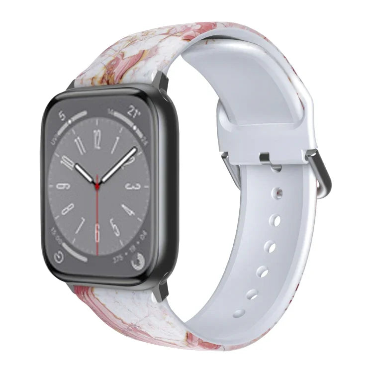 Bracelet de montre en TPU respirant pour Apple Watch, séries 8 et 7 (41 mm) / SE 2, 6, SE, 5 et 4 (40 mm) / 3, 2 et 1 (38 mm)