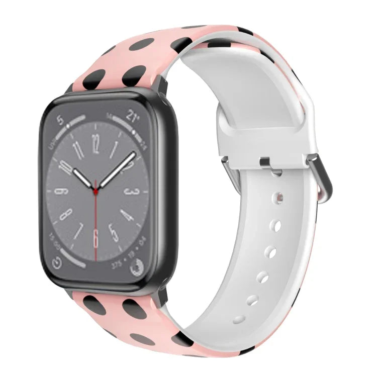 Bracelet de montre en TPU respirant pour Apple Watch, séries 8 et 7 (41 mm) / SE 2, 6, SE, 5 et 4 (40 mm) / 3, 2 et 1 (38 mm)