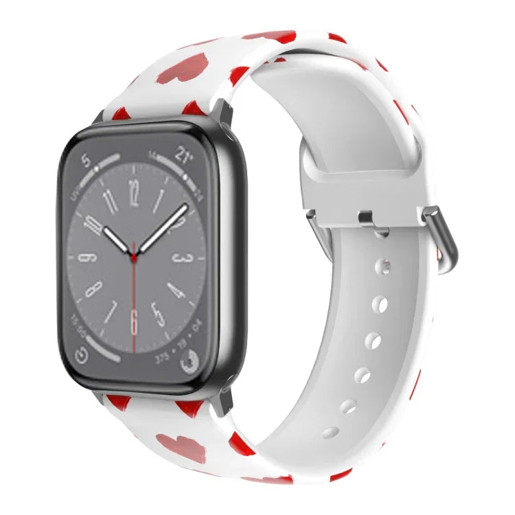 Bracelet de montre en TPU respirant pour Apple Watch, séries 8 et 7 (41 mm) / SE 2, 6, SE, 5 et 4 (40 mm) / 3, 2 et 1 (38 mm)