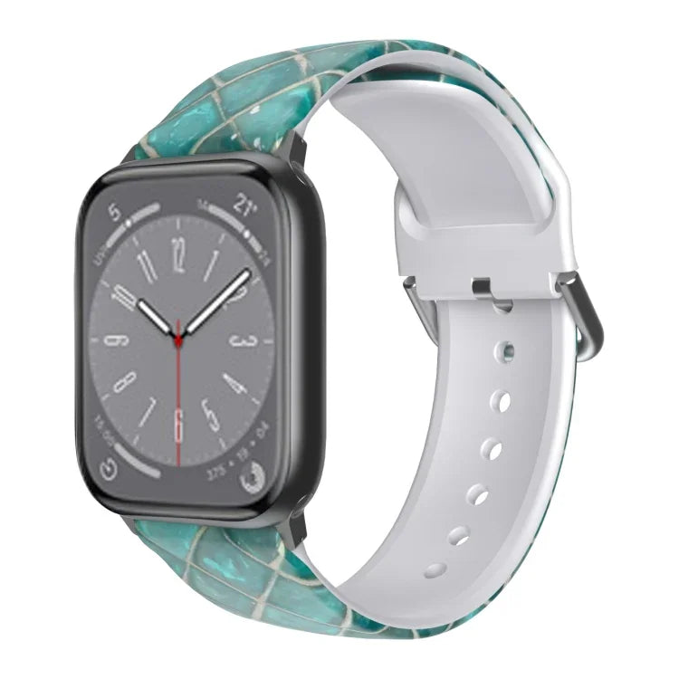 Bracelet de montre en TPU respirant pour Apple Watch, séries 8 et 7 (41 mm) / SE 2, 6, SE, 5 et 4 (40 mm) / 3, 2 et 1 (38 mm)