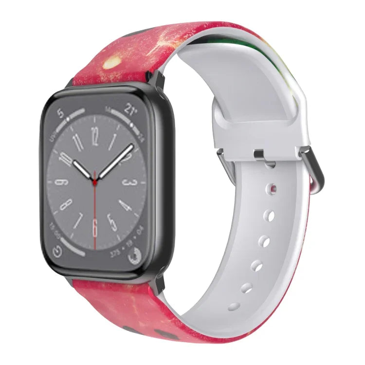 Bracelet de montre en TPU respirant pour Apple Watch, séries 8 et 7 (41 mm) / SE 2, 6, SE, 5 et 4 (40 mm) / 3, 2 et 1 (38 mm)