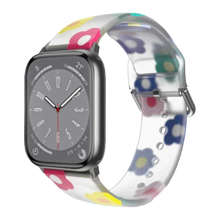 Bracelet de montre en TPU respirant pour Apple Watch, séries 8 et 7 (41 mm) / SE 2, 6, SE, 5 et 4 (40 mm) / 3, 2 et 1 (38 mm)