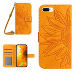 Skin Feel Sun Flower Pattern Flip Leather Phone Case, For iPhone 6, For iPhone 6s Plus, For iPhone 7 / 8, For iPhone 7 Plus / 8 Plus