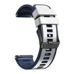 Bracelet de montre en silicone bicolore tissage uni, pour Samsung Galaxy Watch 5 40mm / 44mm