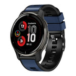 Bracelet de montre en silicone bicolore tissage uni, pour Samsung Galaxy Watch 5 40mm / 44mm