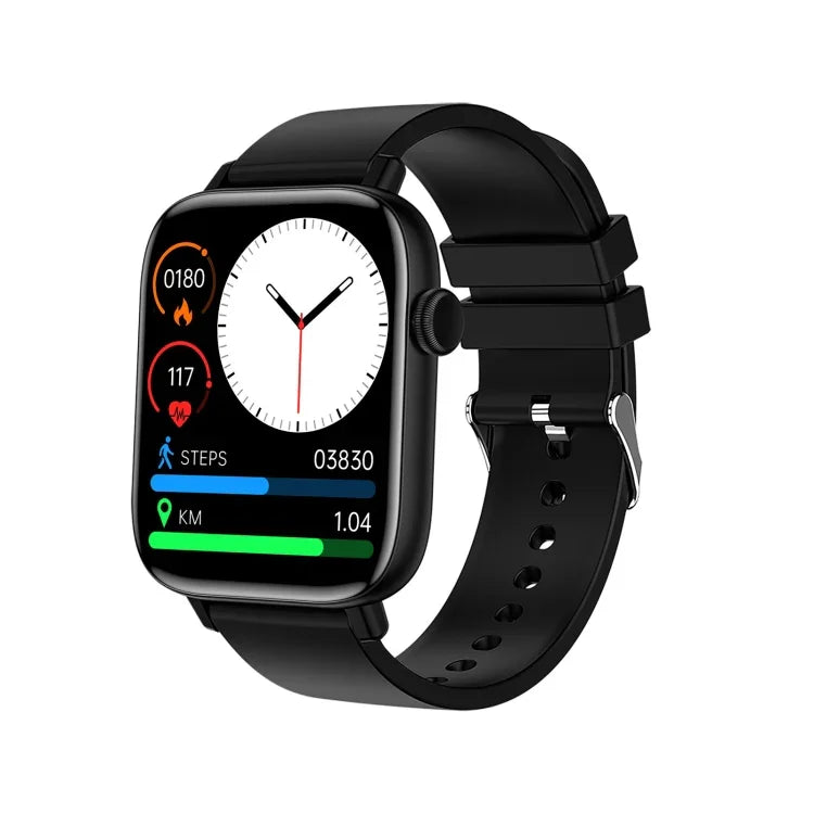 Montre connectée T49 avec écran carré HD de 1,9 pouce, compatible avec le suivi de la fréquence cardiaque et les appels Bluetooth