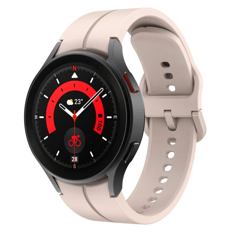 Bracelet de montre en silicone coloré avec boucle, pour Samsung Galaxy Watch 5 Pro 45mm