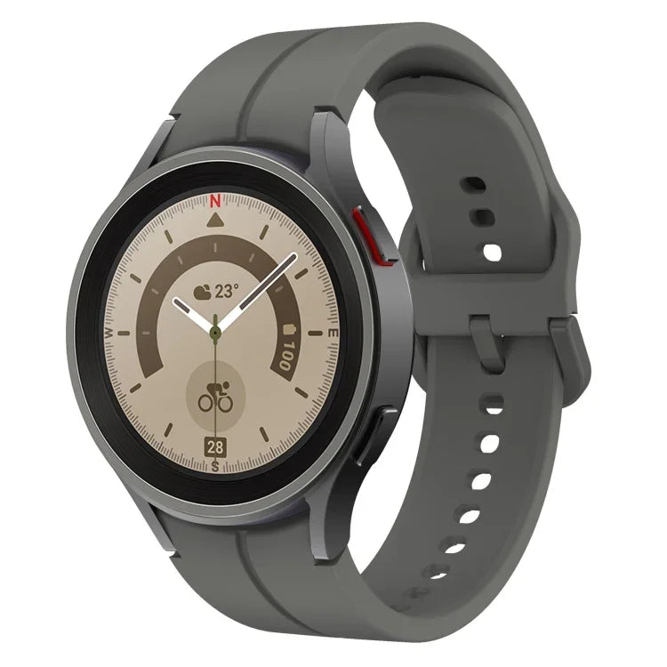 Bracelet de montre en silicone coloré avec boucle, pour Samsung Galaxy Watch 5 Pro 45mm